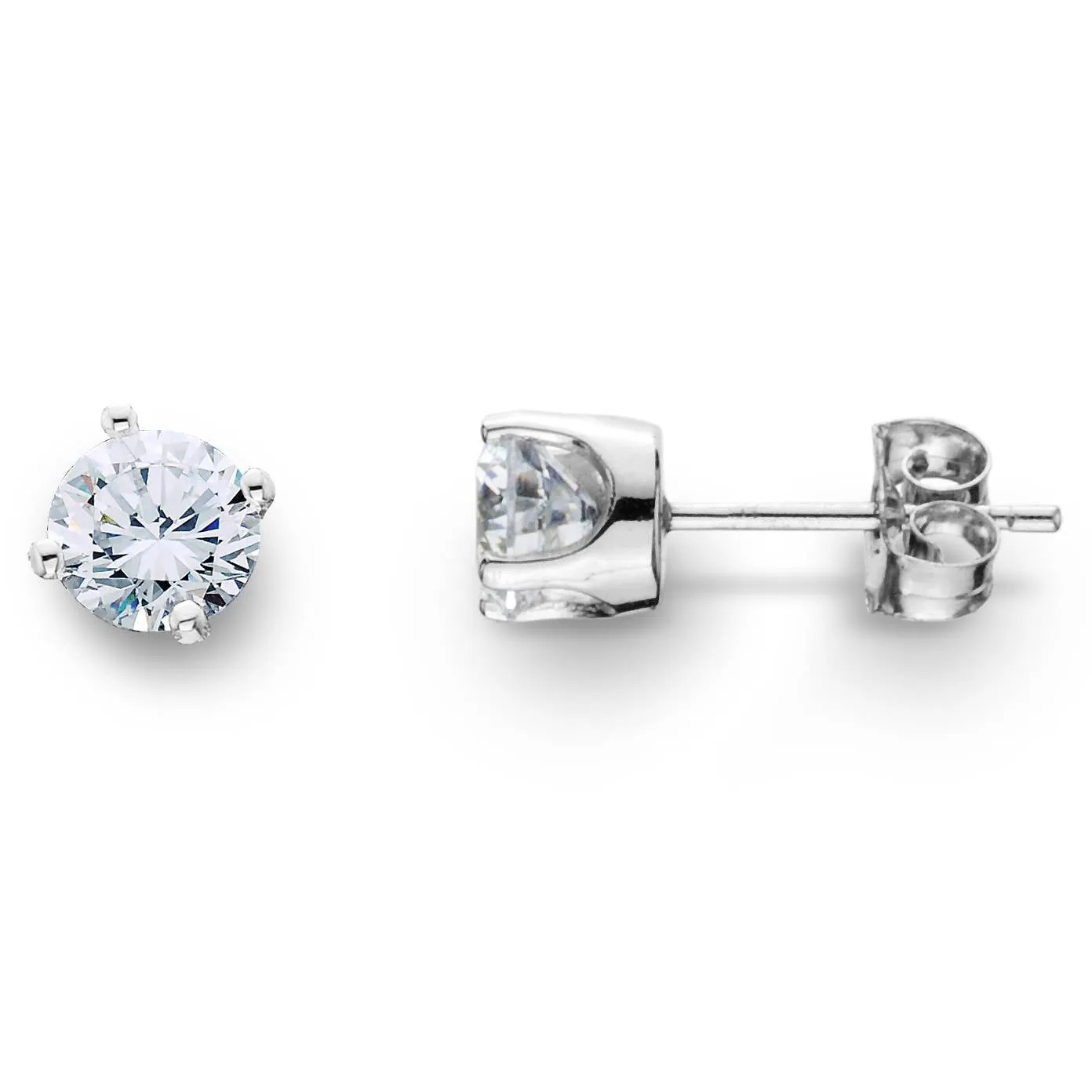 1 1/4ct Diamond Studs 14K White Gold