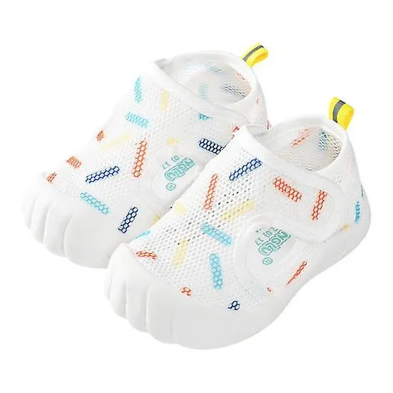 1 Pair Kids Water Shoes Boys Girls Barefoot Shoes with Fastener Tape Lightweight Quick-Dry Breathable Outdoor Toddler Slip-On Sh