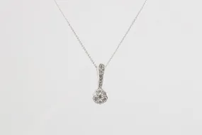 18 14k White Gold 0.44tcw Diamond Necklace (2.38g.)