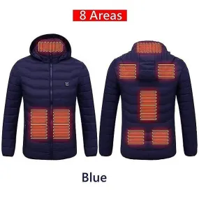 8 Areas Heated Jackets Usb Men's Women's Winter Outdoor Electric Heating Jackets Warm Sprots Thermal Coat Clothing Heata