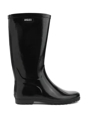 AIGLE  Patent rain boots  - Black