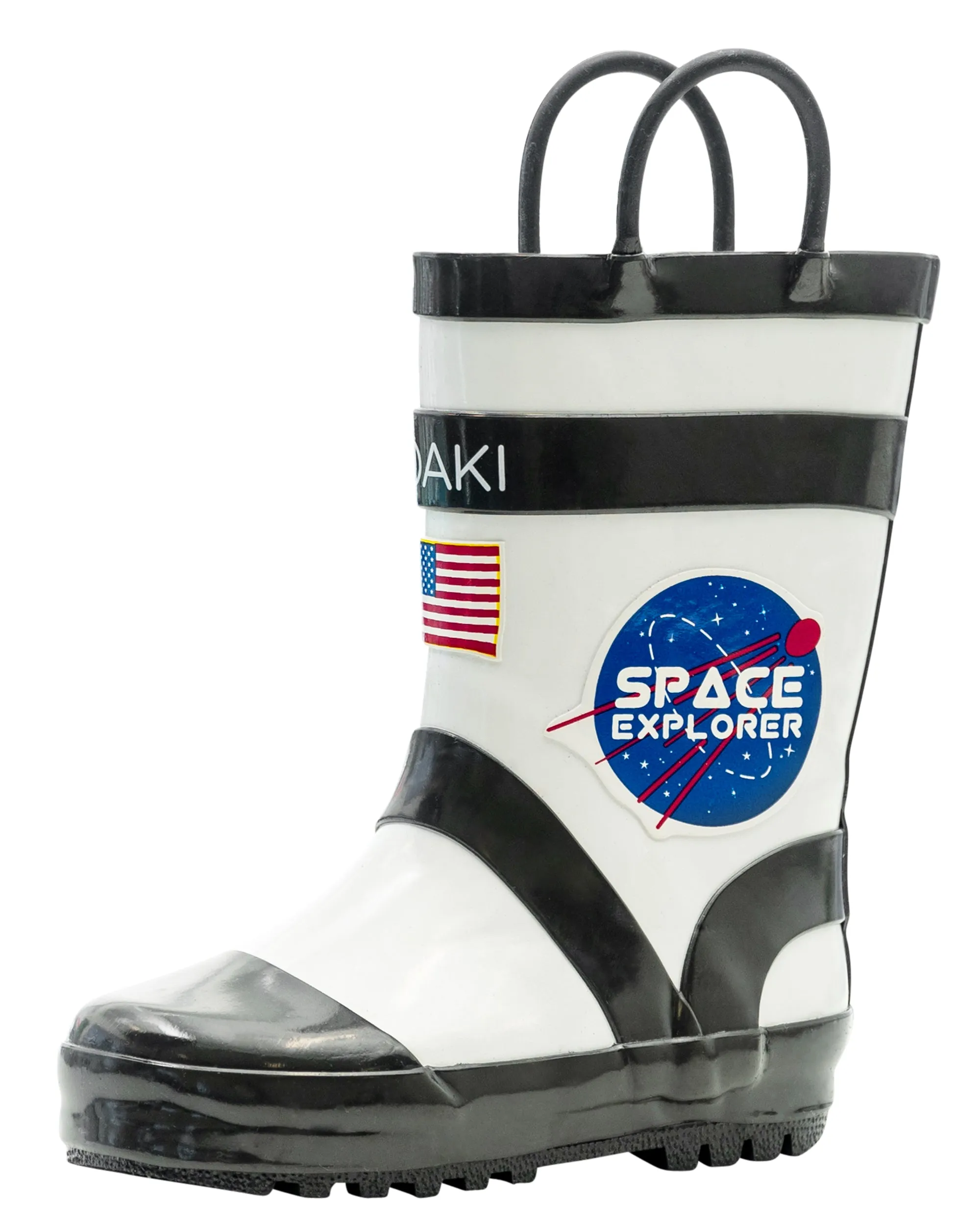 Astronaut Loop Handle Rubber Rain Boots