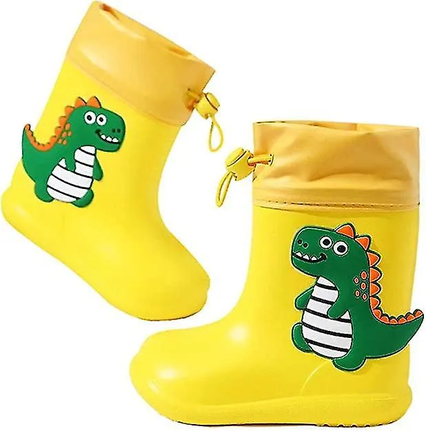 Baby Kids Wellies Toddler Cute Dinosaur Boots For Girls Boys Rain Boots Lightweight Waterproof Boots