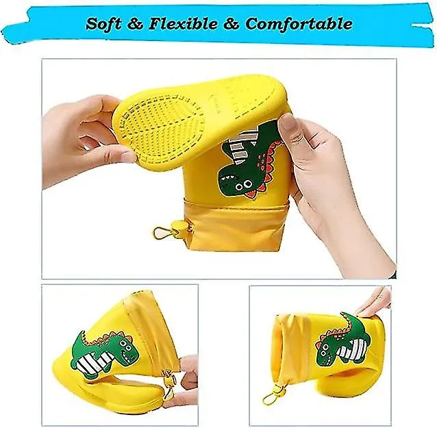 Baby Kids Wellies Toddler Cute Dinosaur Boots For Girls Boys Rain Boots Lightweight Waterproof Boots