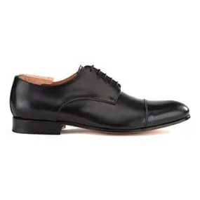 Black Derby Shoes - Leather outsole - DURRINGTON