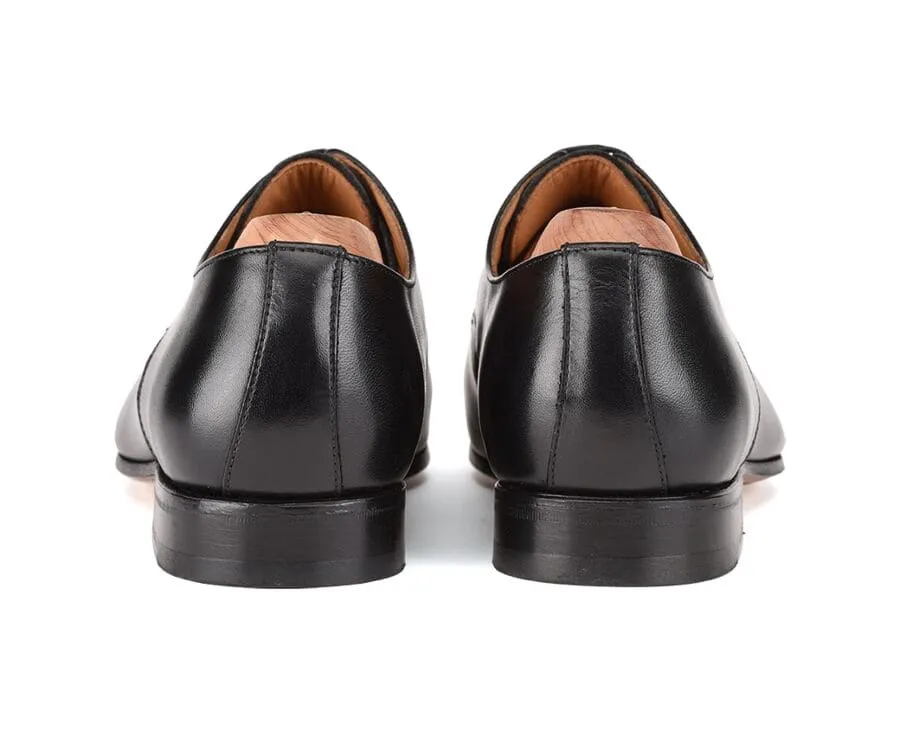 Black Derby Shoes - Leather outsole - DURRINGTON