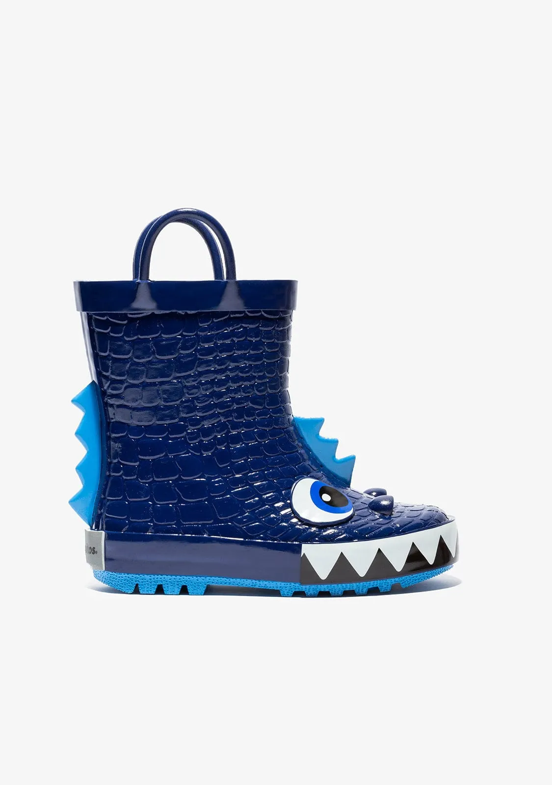 Blue Dinosaur Rain Boots Rubber