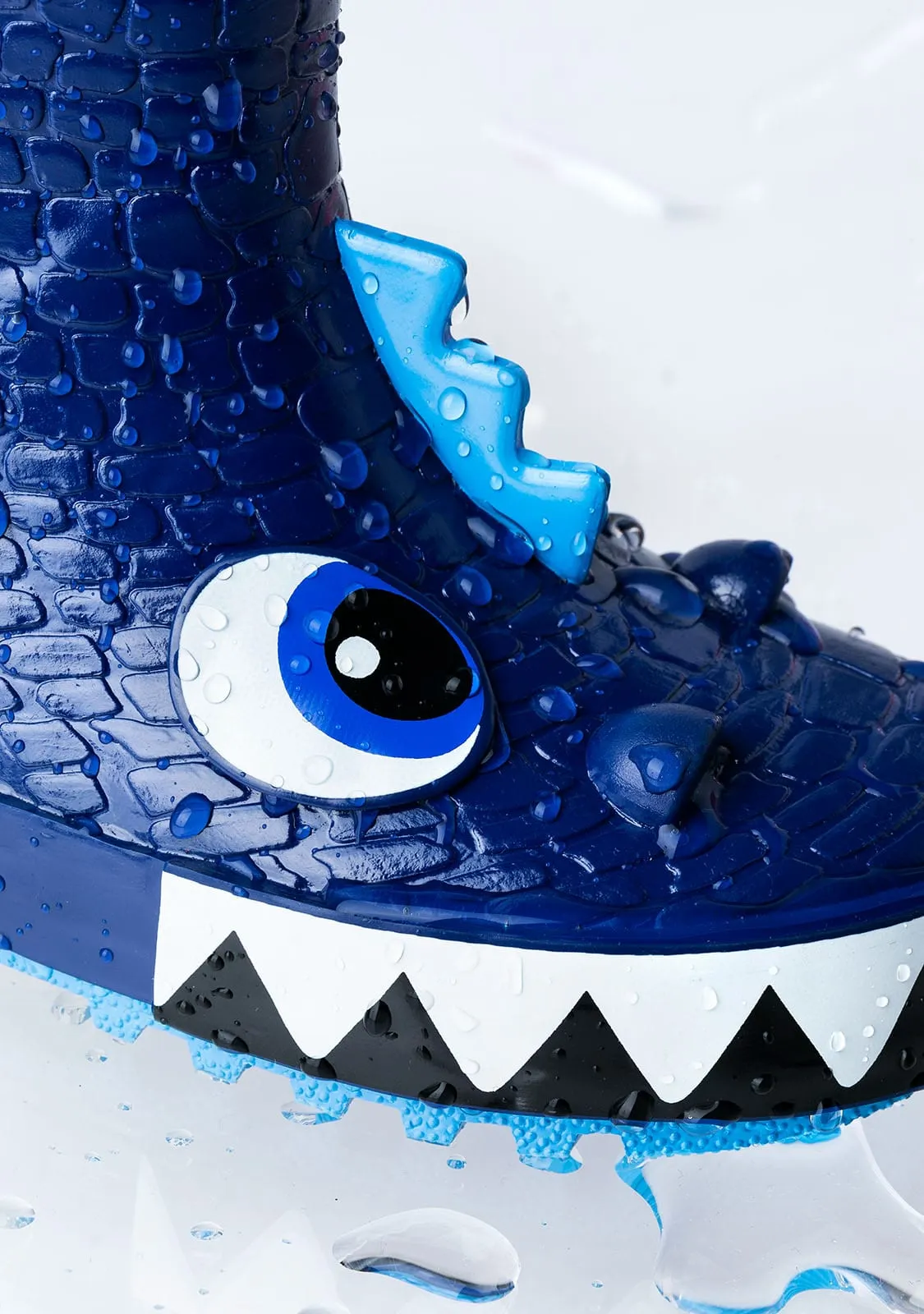 Blue Dinosaur Rain Boots Rubber