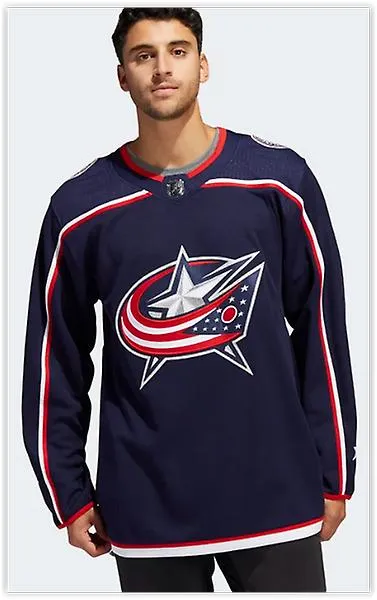 BLUE JACKETS HOME AUTHENTIC JERSEY Adidas