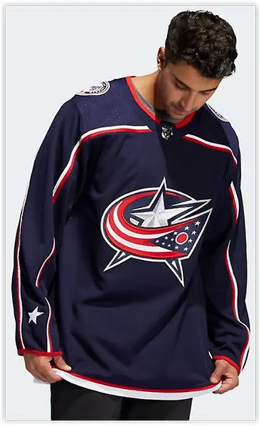 BLUE JACKETS HOME AUTHENTIC JERSEY Adidas