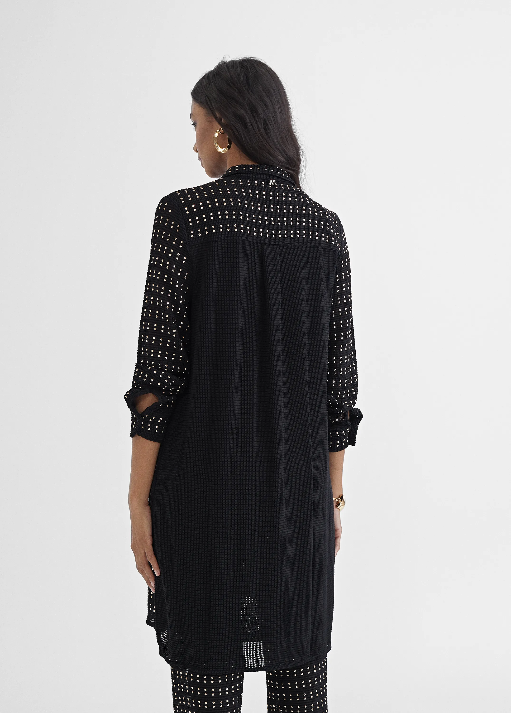 Blusa larga semitransparente studs Lola Casademunt