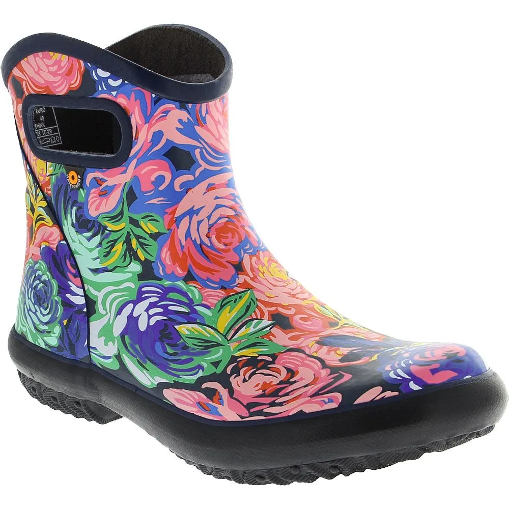 Bogs Patch Ankle Floral Rain Boots - Womens