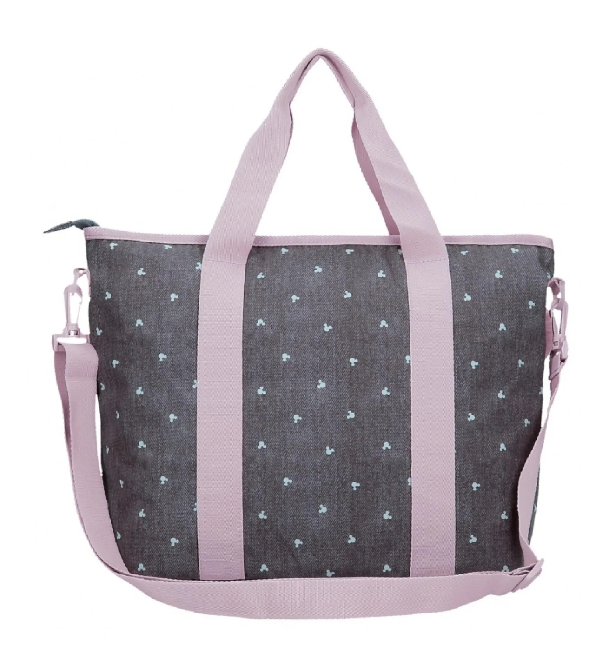 Bolso Mickey studs con portaordenador antracita