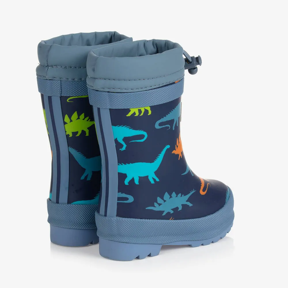 Boys Blue Dinosaur Rain Boots