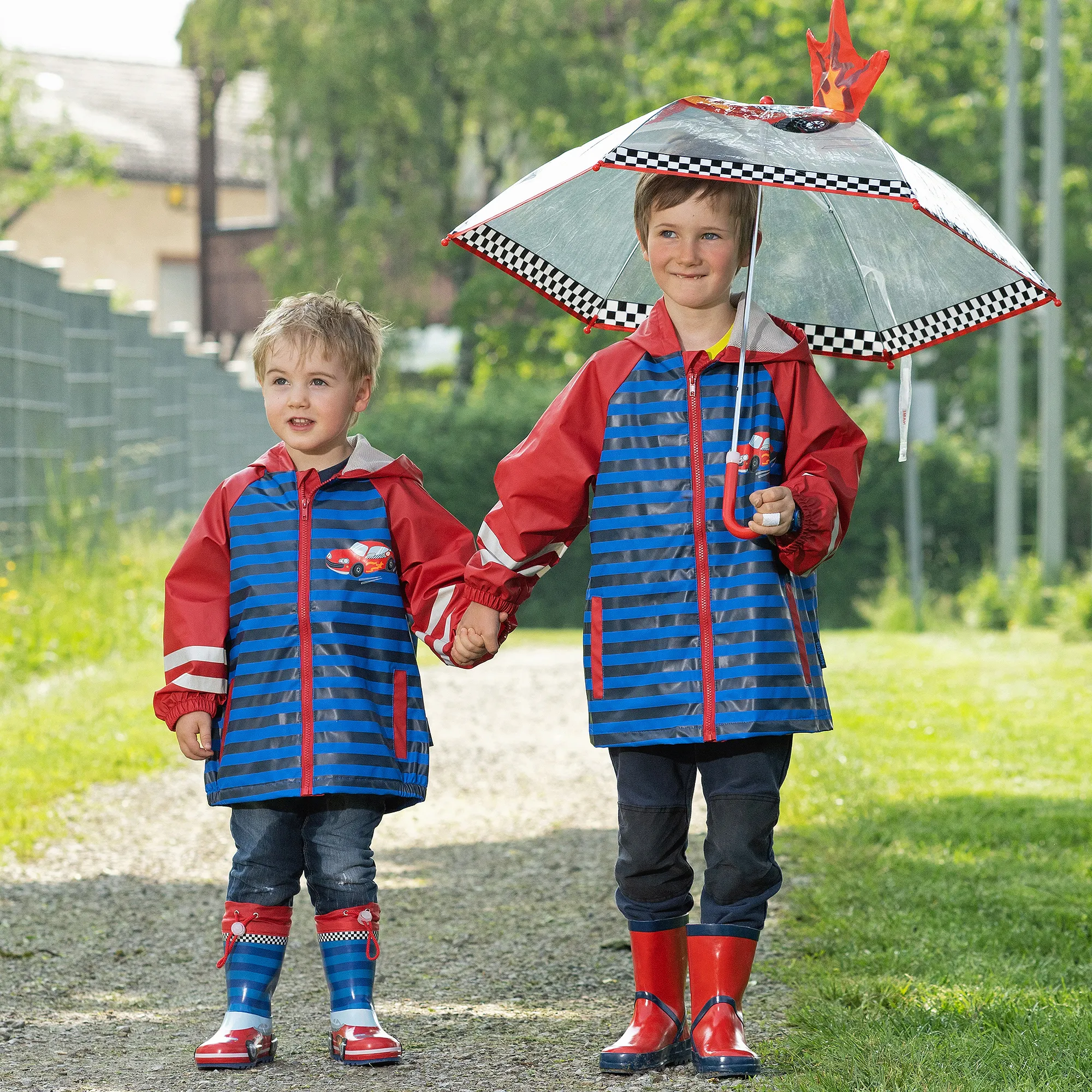 Boys Red Race Car Rain Boots