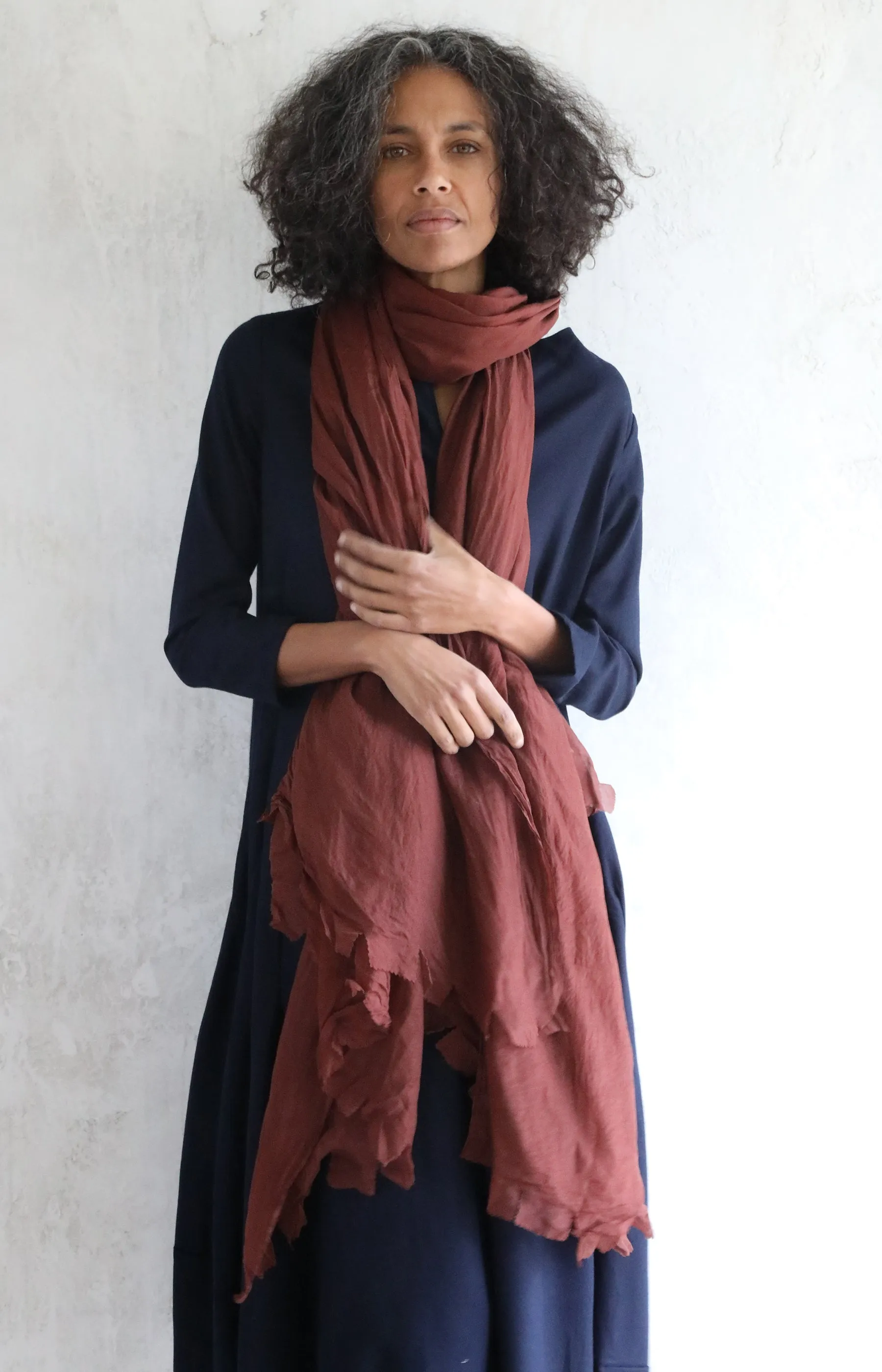 Brick Silk Scarf