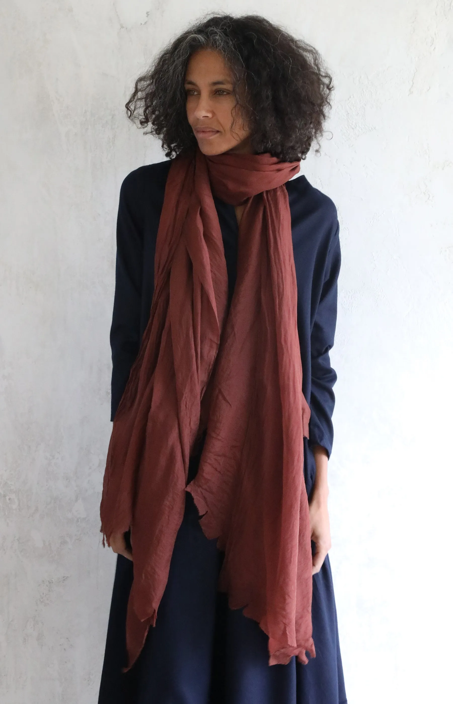 Brick Silk Scarf