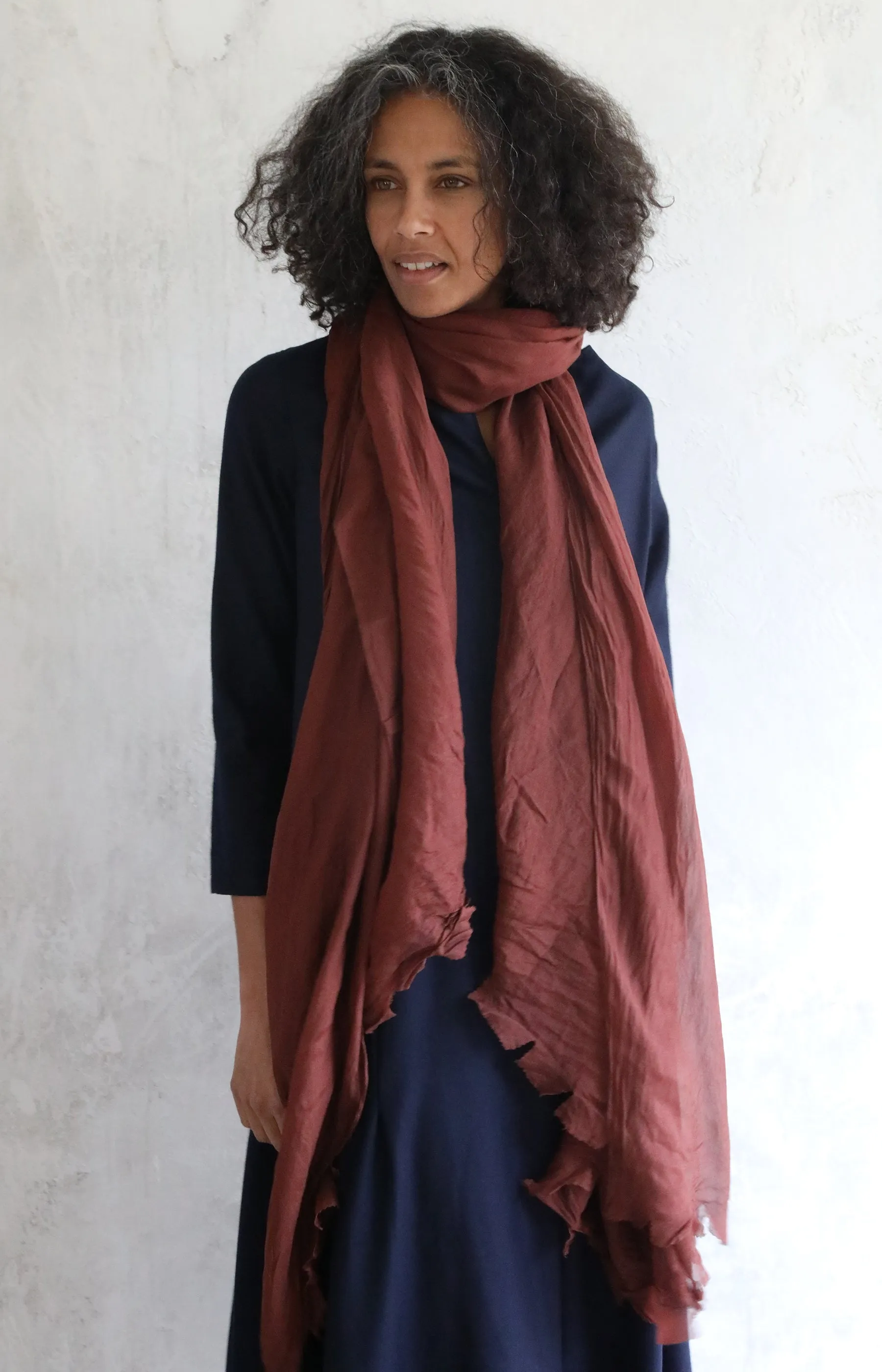 Brick Silk Scarf