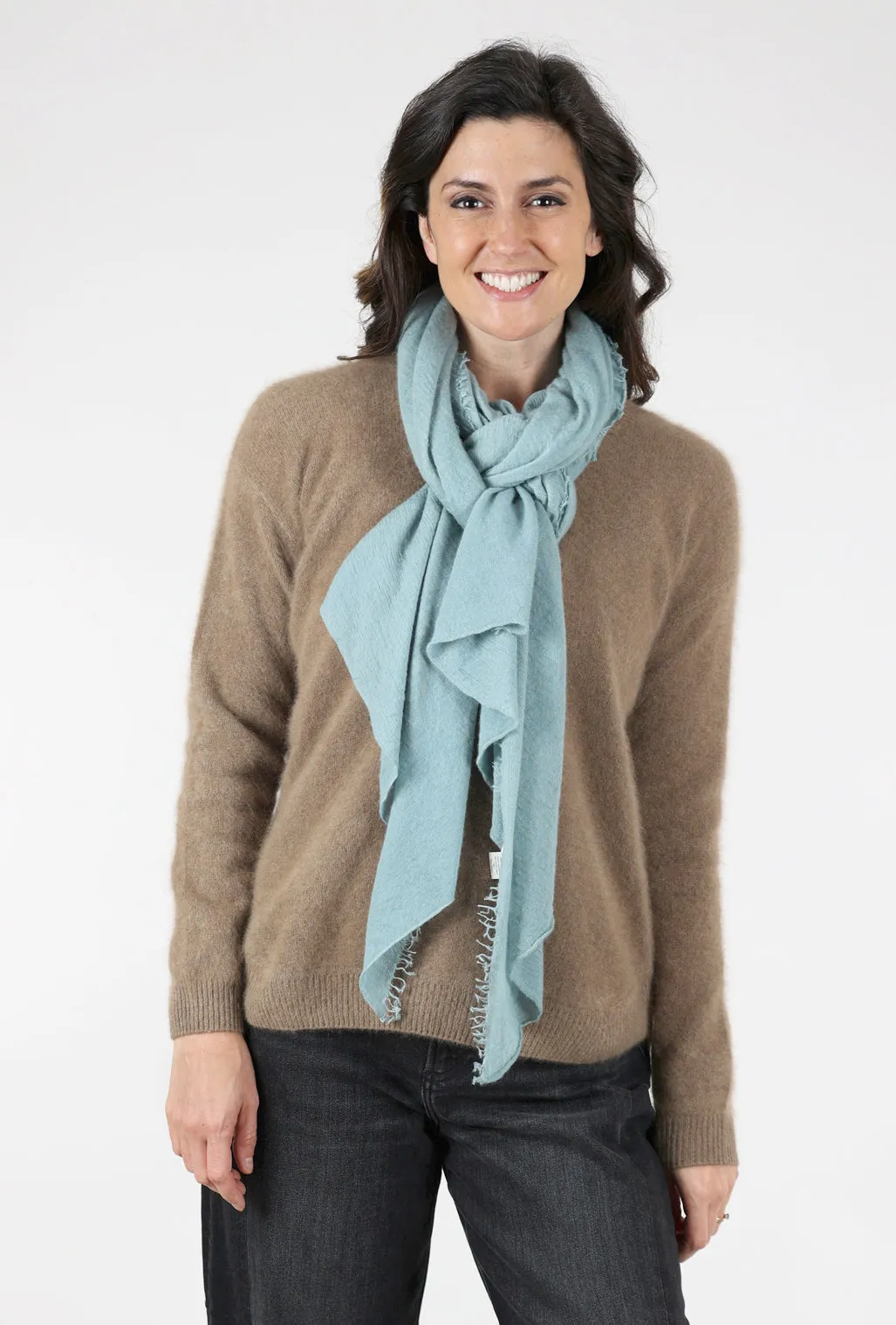 Cashmere Love Scarf, Surf Blue