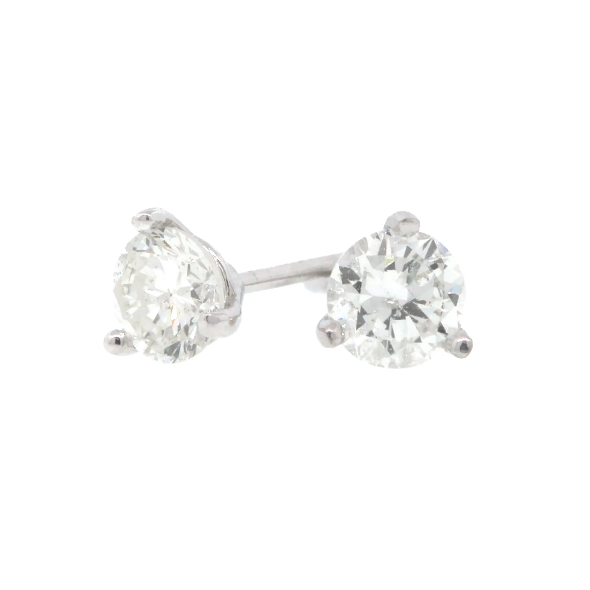 Classic White Gold Diamond Studs Earrings