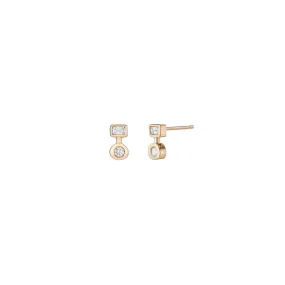 Cloister Stud Diamond Earrings