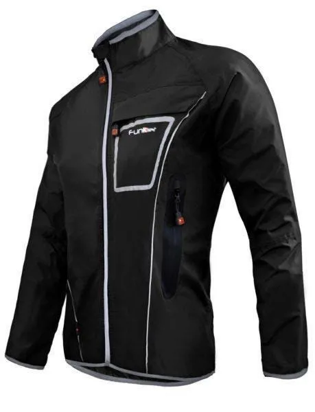 Cortaviento Ciclismo Hombre Funkier Tirano Pro Rain Negro