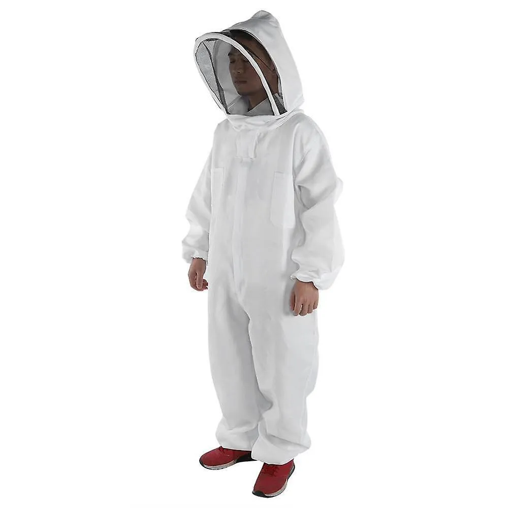 Cotton Full Body Beekeeping Clothing Veil Hood Hat Anti-Bee Coat Special Protective Clothing Beekeeping Bee Suit Equipment L YDW