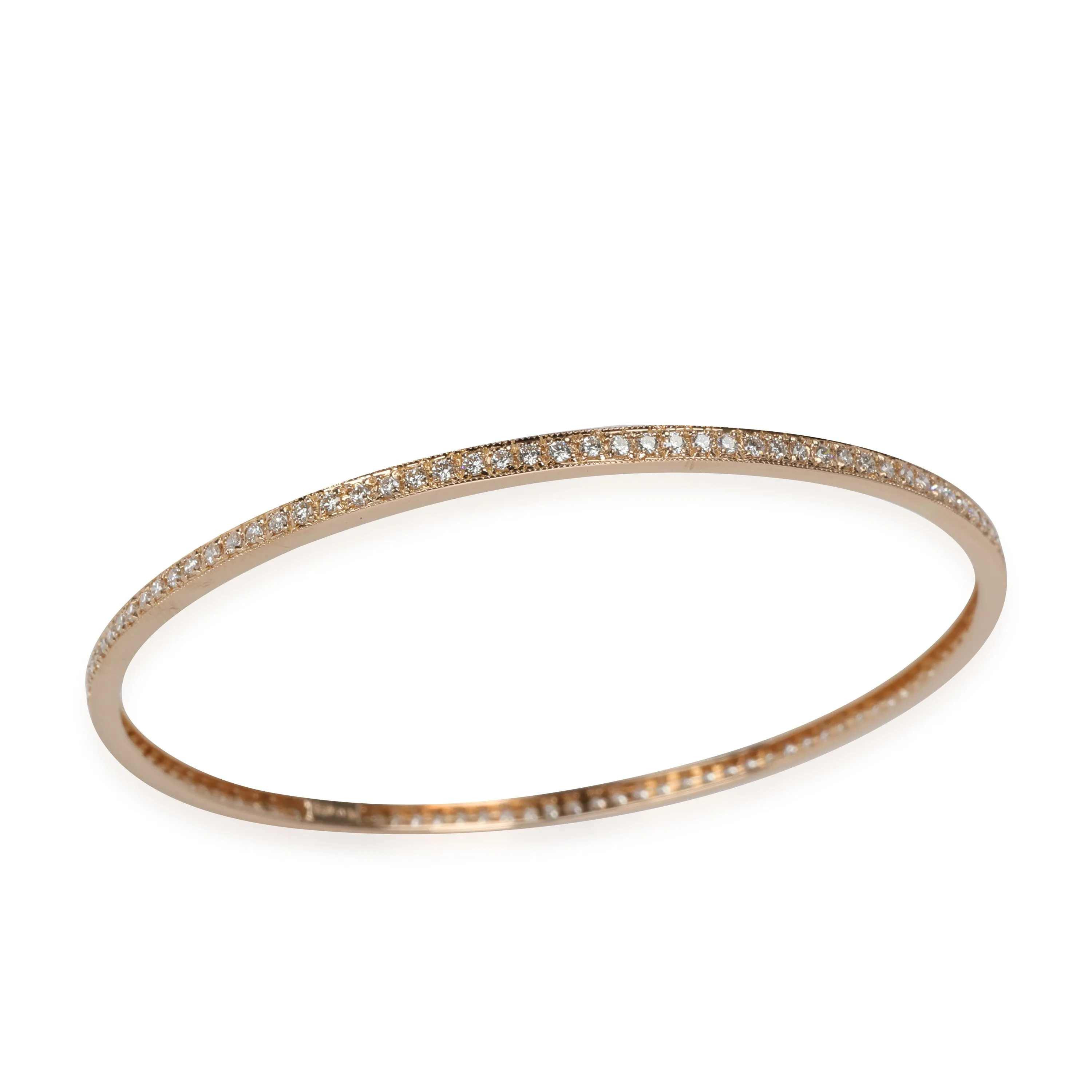 Diamond Bangle in 18k Rose Gold 1.75 CTW