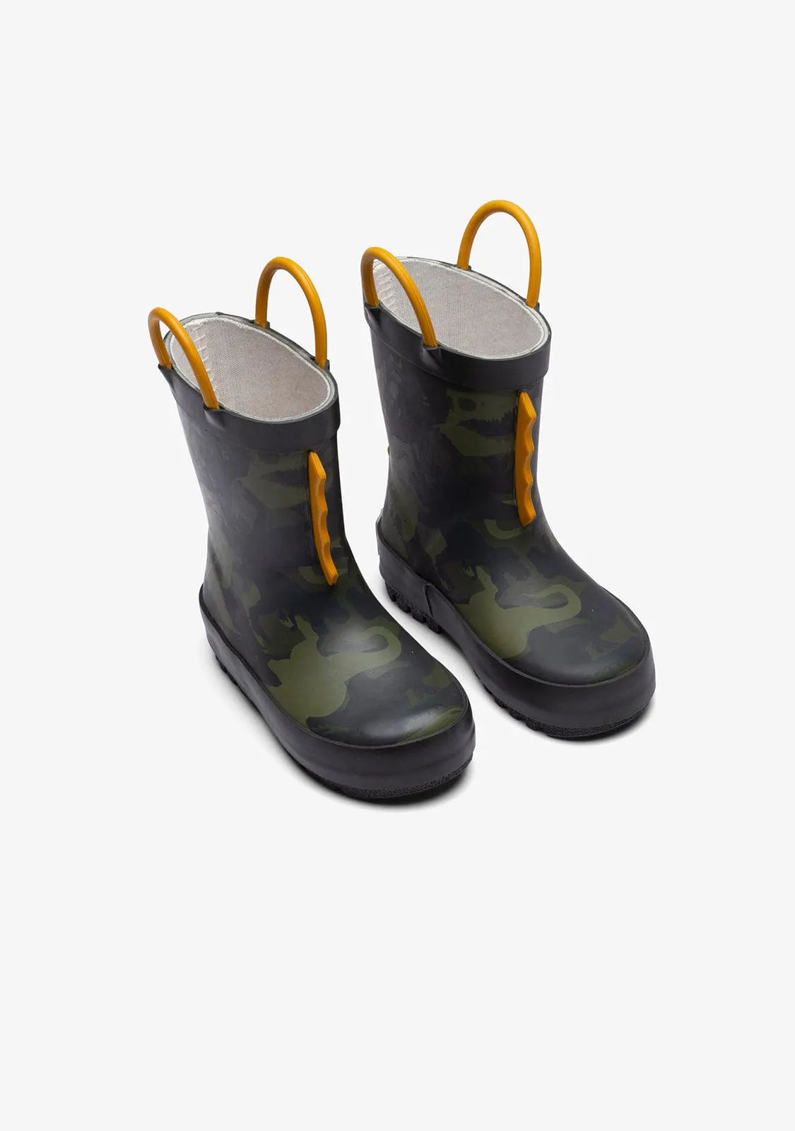 Dinosaur Green Rain Boots