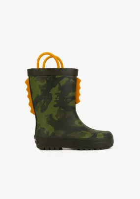 Dinosaur Green Rain Boots