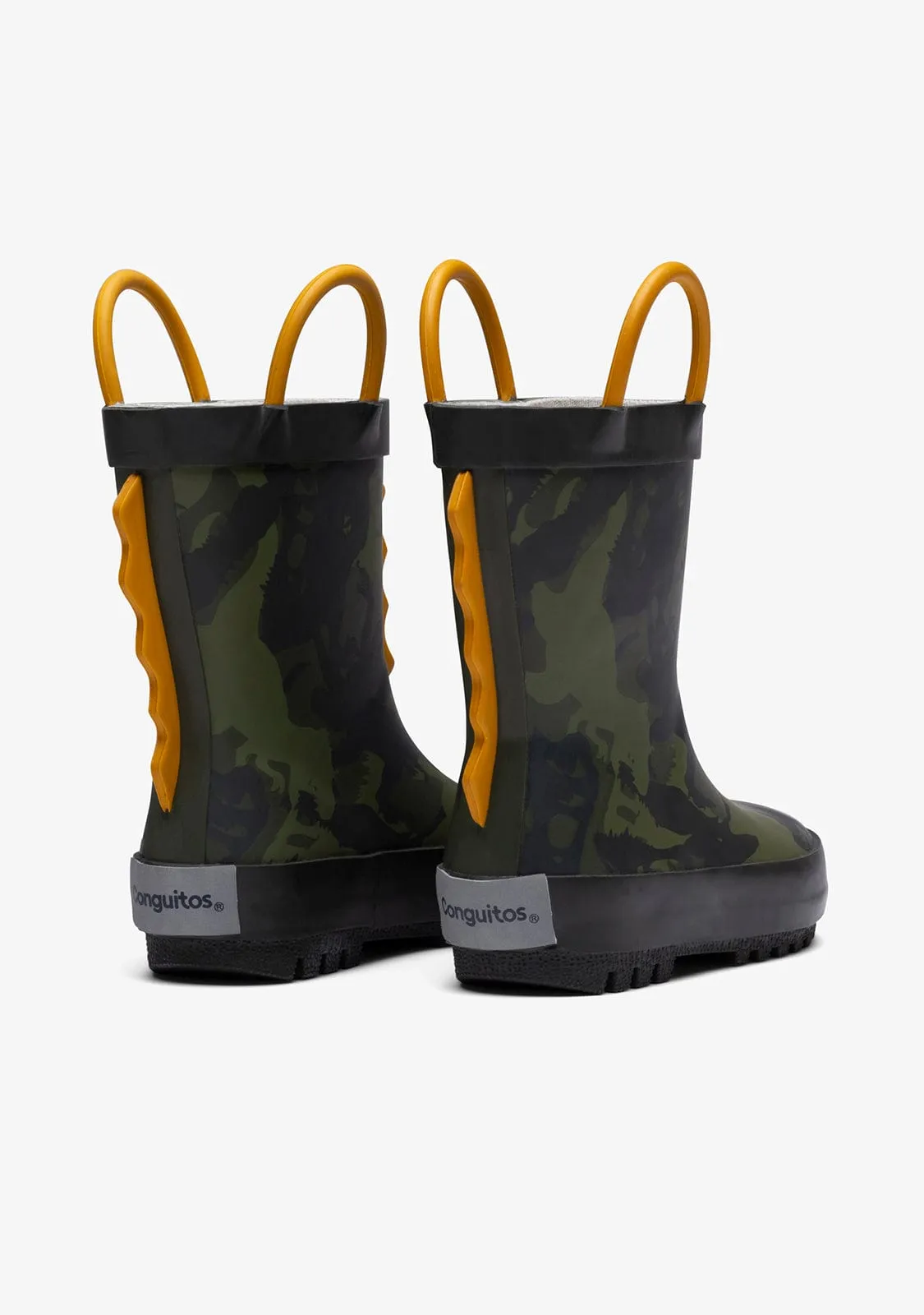 Dinosaur Green Rain Boots