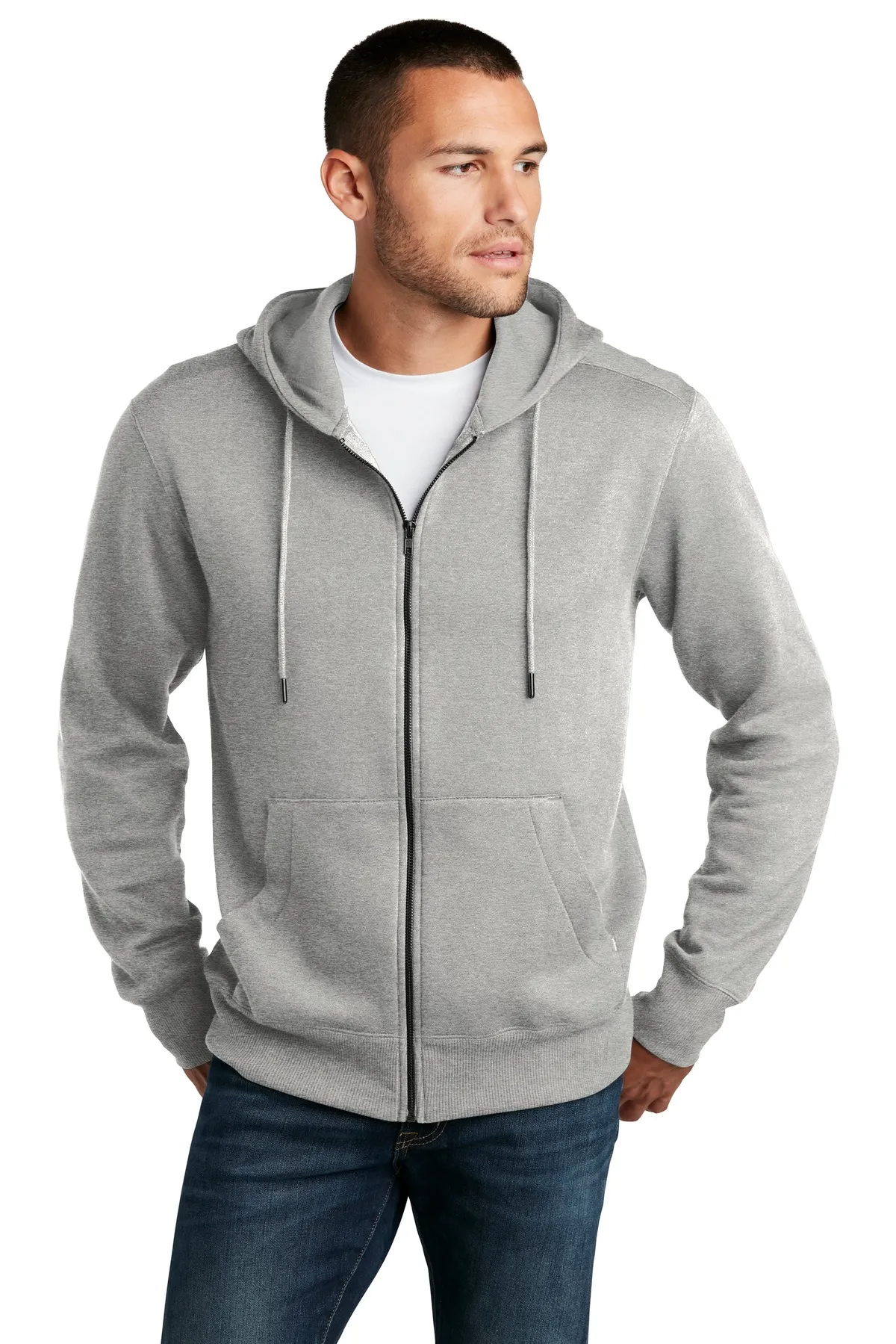 District Clothing DT1103 District    Perfect Weight    Fleece Full-Zip Hoodie SKU: DT1103