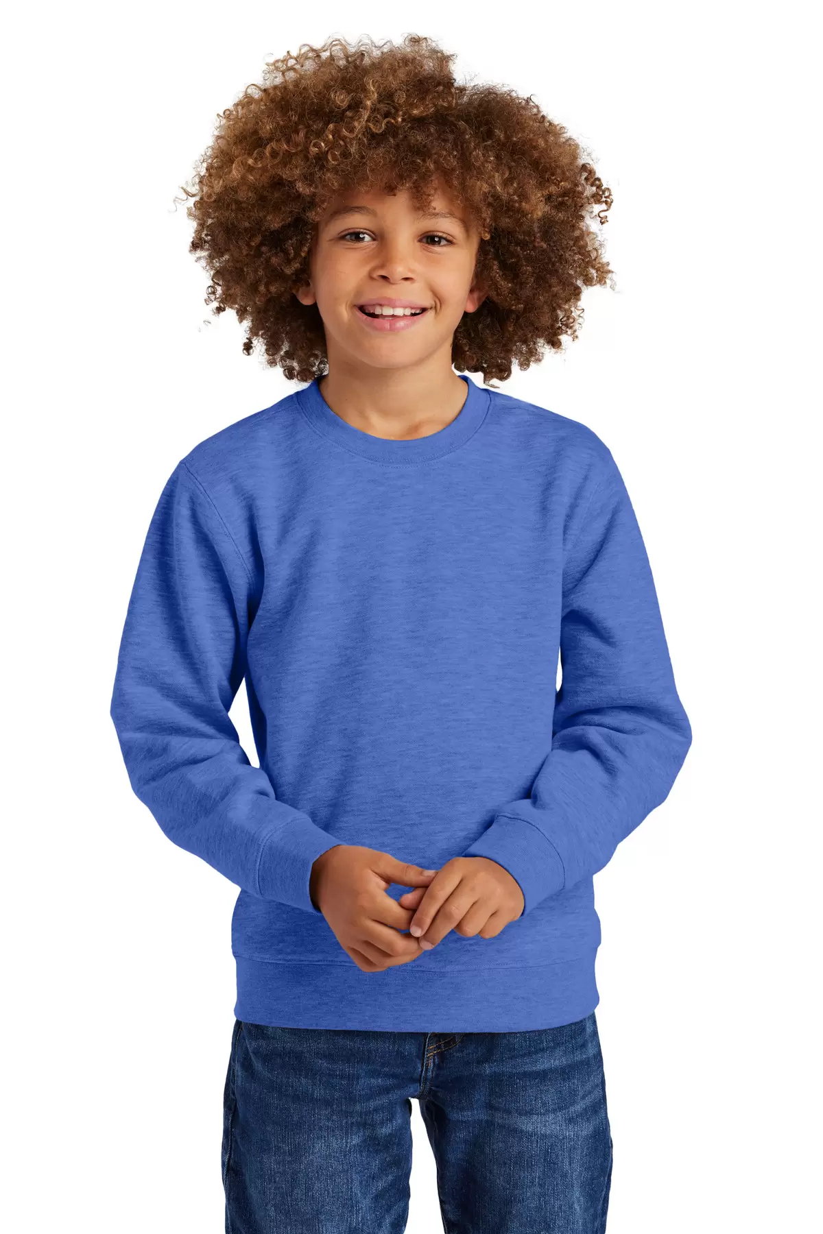 District Clothing DT6104Y District Youth V.I.T. Fleece Crew SKU: DT6104Y