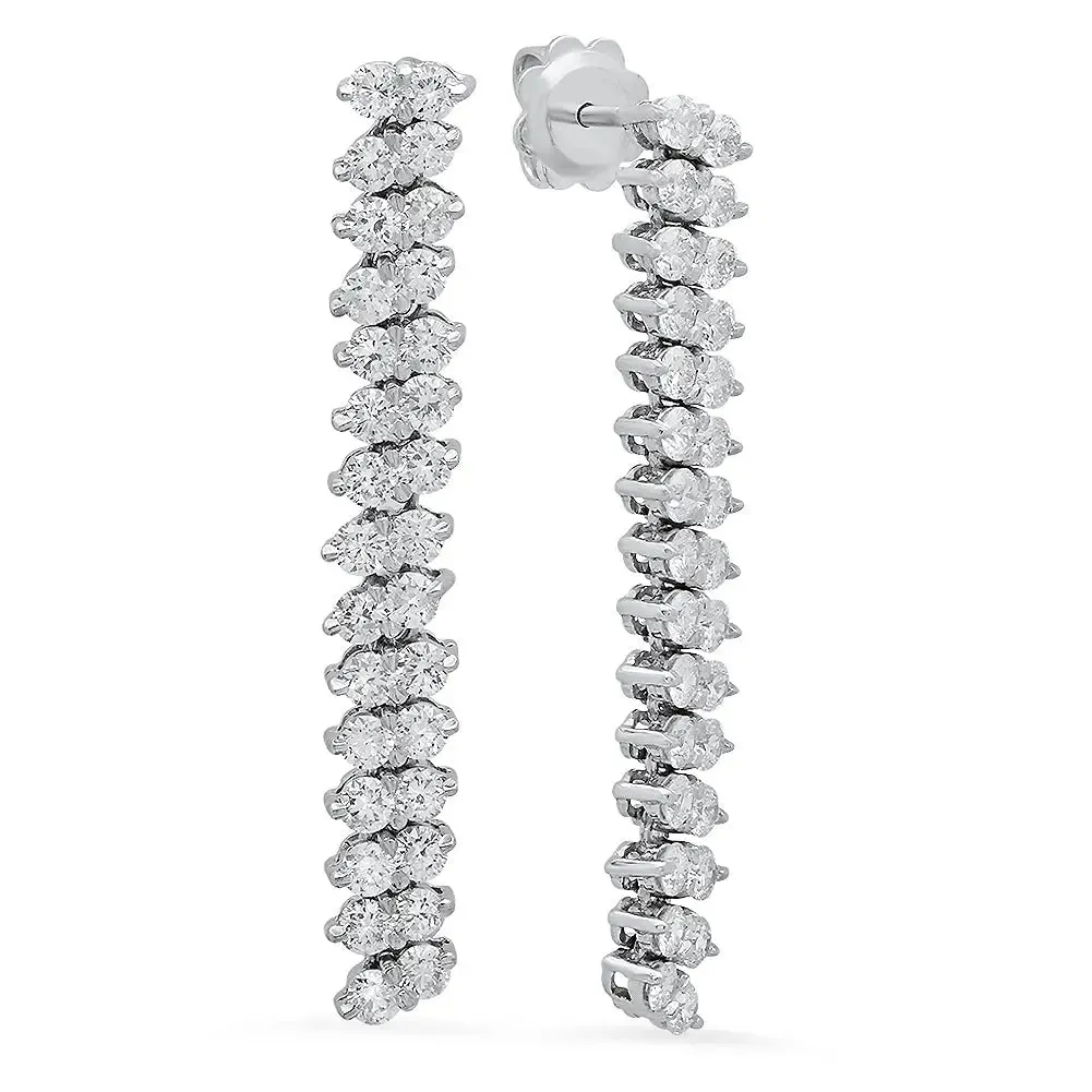 Dynamic Duo Diamond Earrings