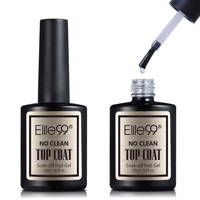 Elite99 Shinny UV LED Soak Off Gel Polish Base Coat And Top Coat Gel 15ml