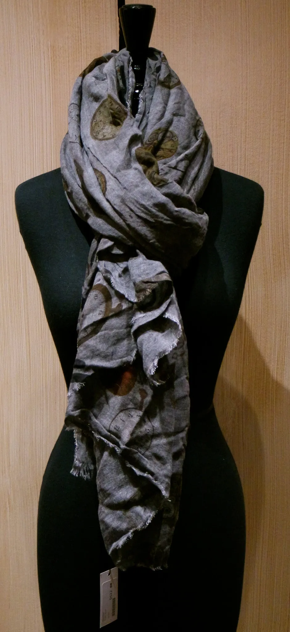 Faliero Sarti  As Time Goes By Clock Scarf