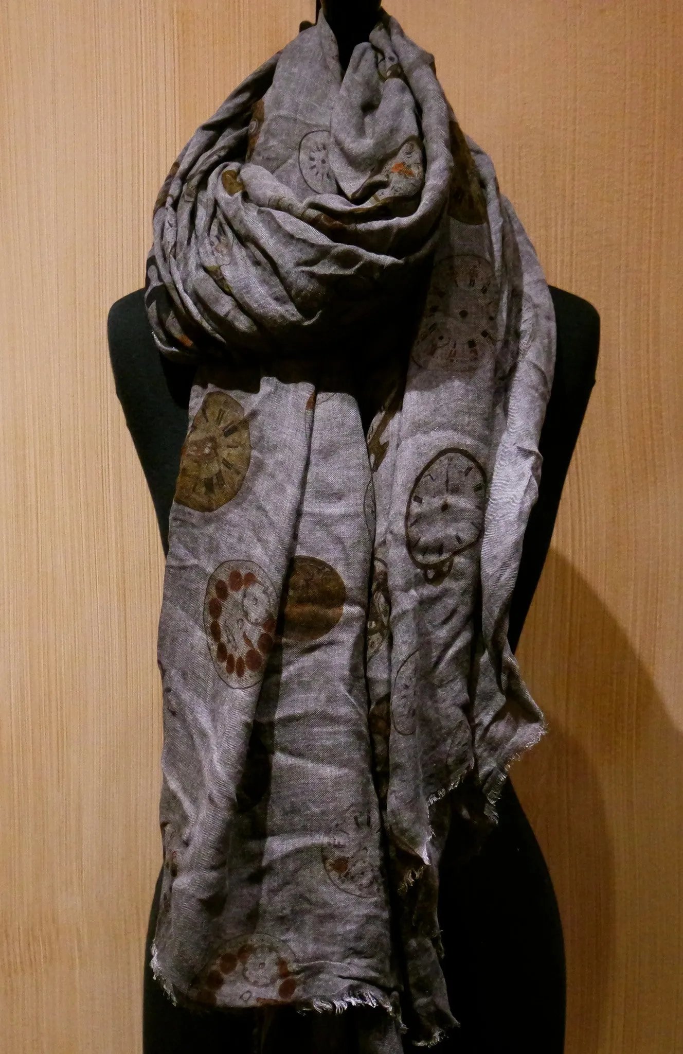 Faliero Sarti  As Time Goes By Clock Scarf