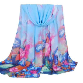 Fashion Women Long Soft Wrap scarf Ladies Shawl Chiffon Scarf Scarves YE GS