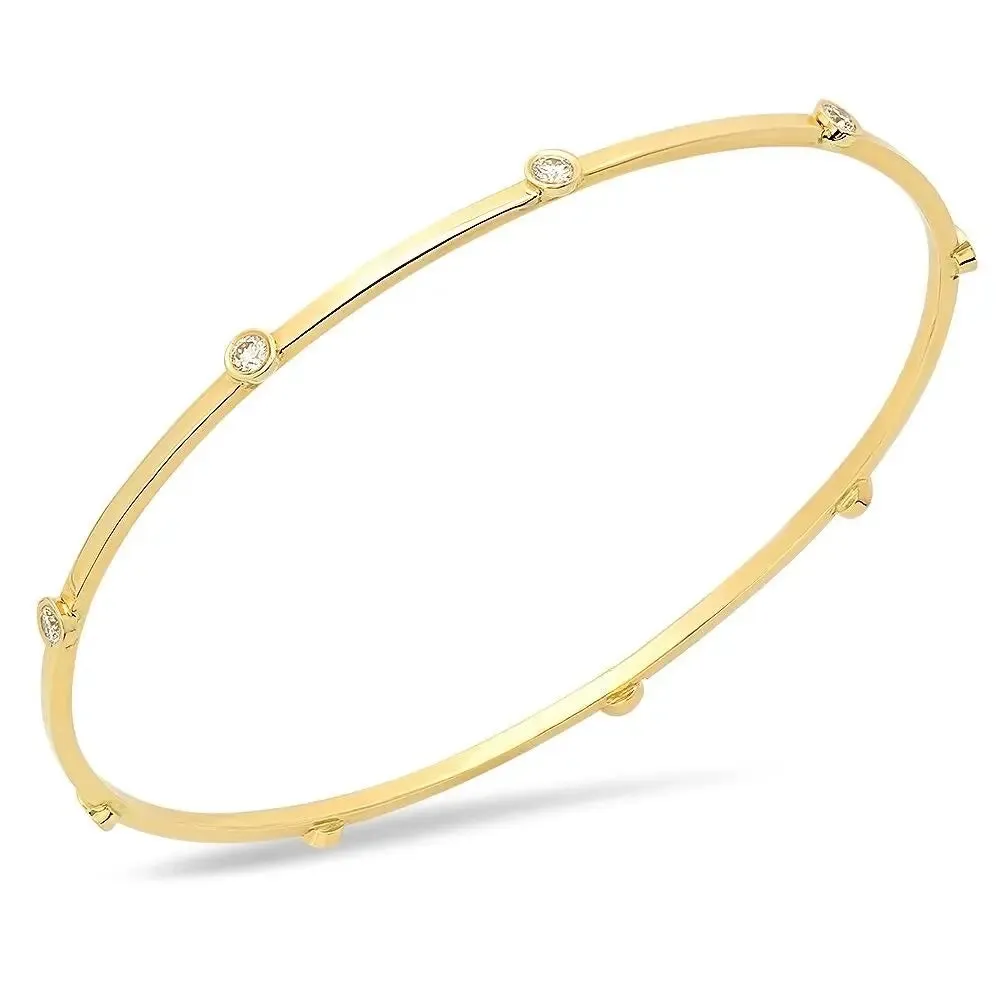 Fire Sparks Diamond Bangle