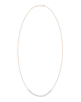 Floating Sequenced Diamond Necklace