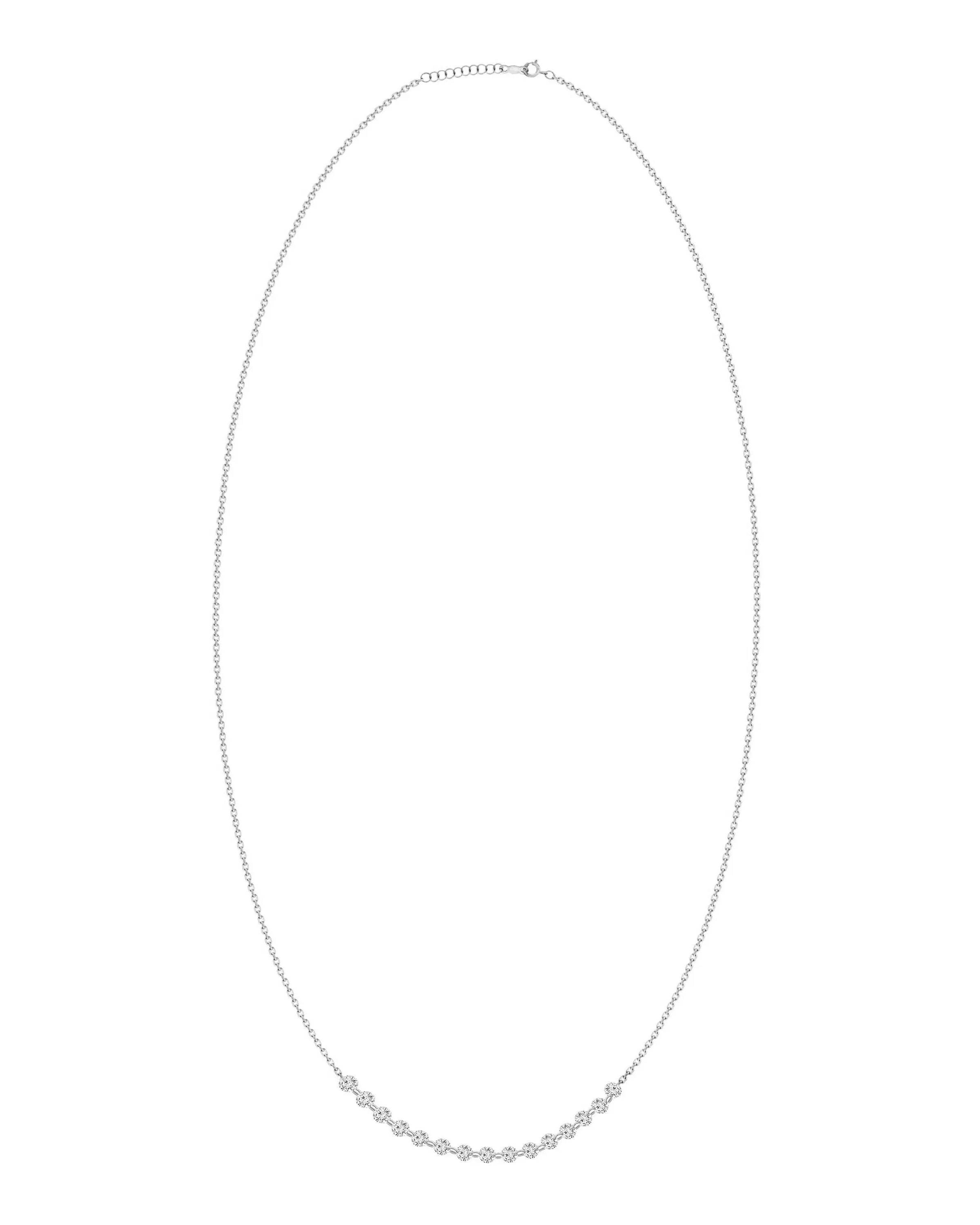 Floating Sequenced Diamond Necklace