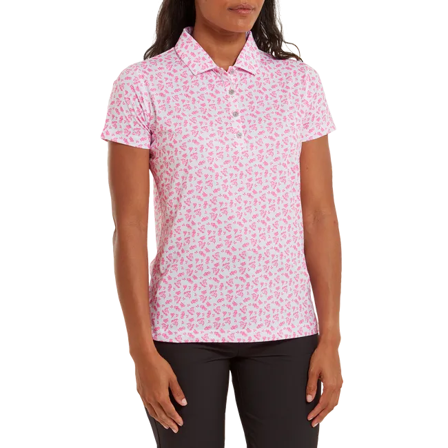 FootJoy Women's Floral Print Lisle Polo