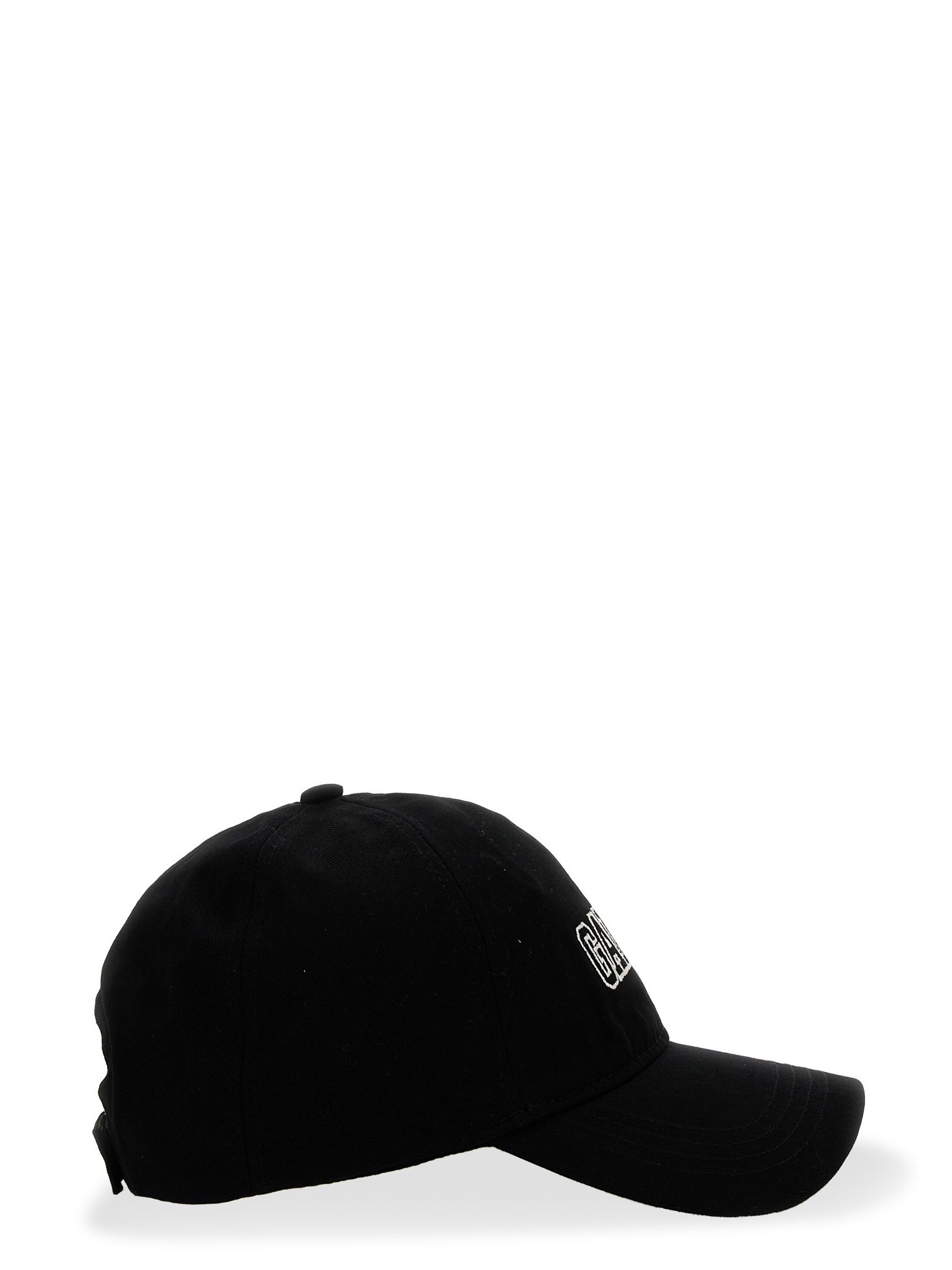 GANNI    COTTON BASEBALL CAP WITH LOGO