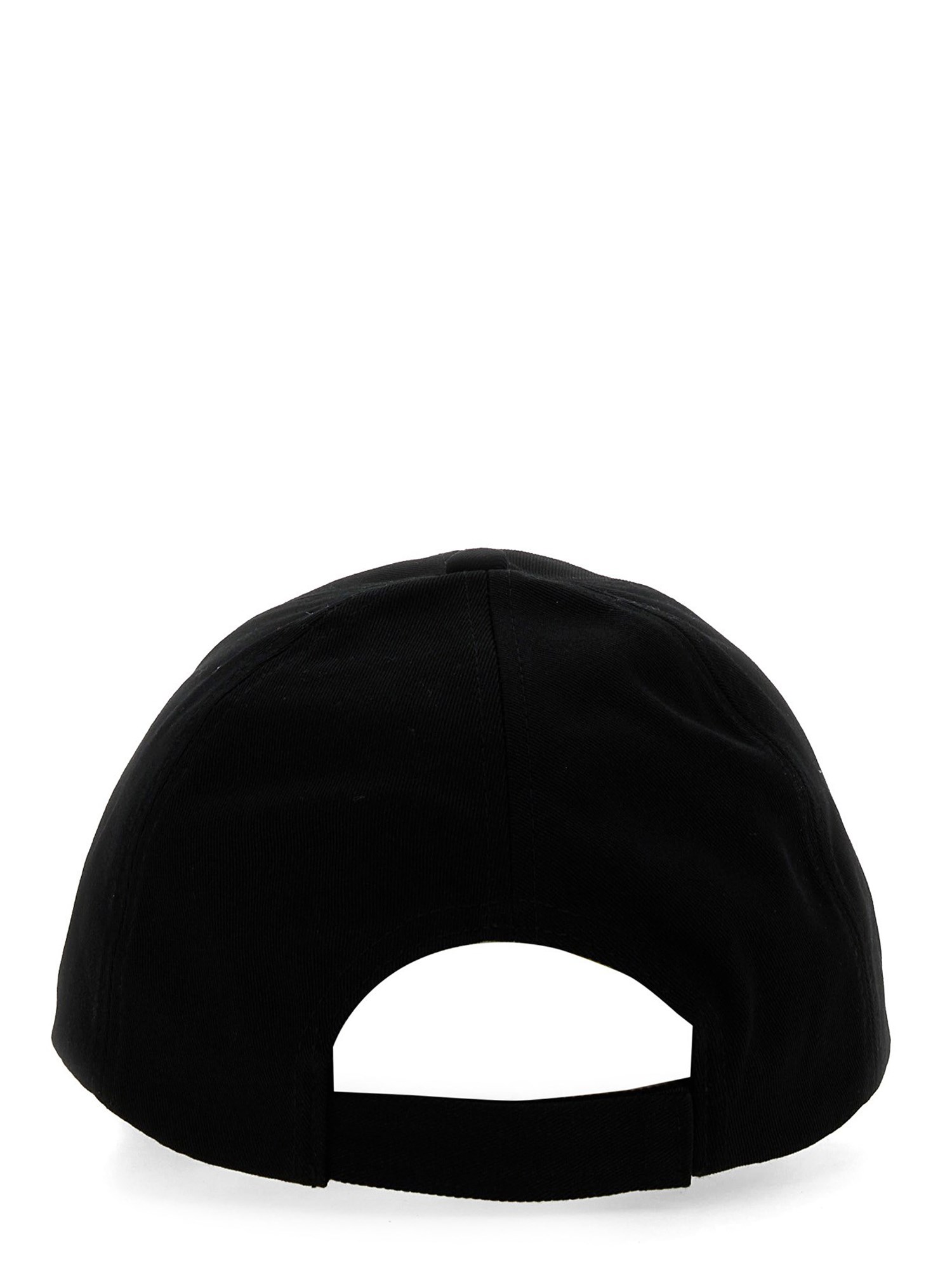 GANNI    COTTON BASEBALL CAP WITH LOGO