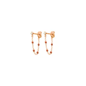 Gigi Supreme Diamond earrings, Fauve, Rose Gold