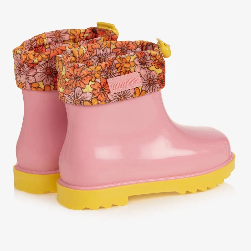 Girls Pink PVC Rain Boots