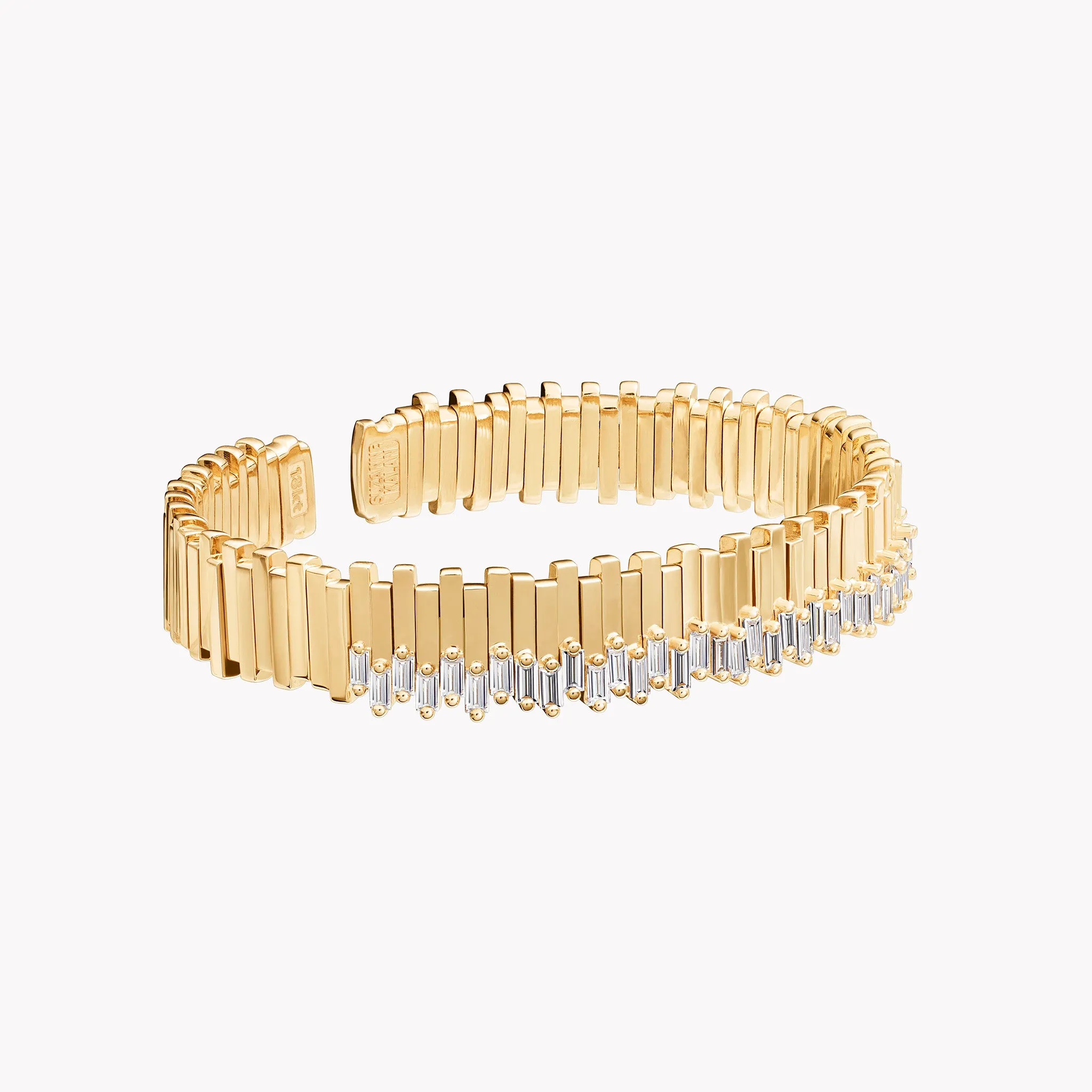 Golden Midi Stacker Diamond Bangle