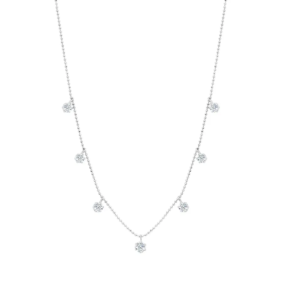 Graziela Medium Floating Diamond Necklace