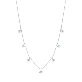 Graziela Medium Floating Diamond Necklace