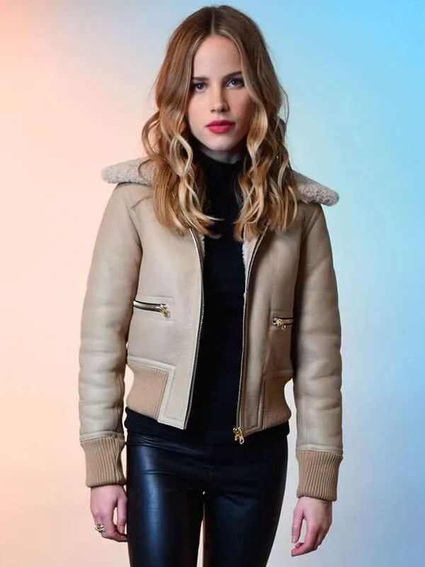 Halston Sage Leather Jacket - New American Jackets